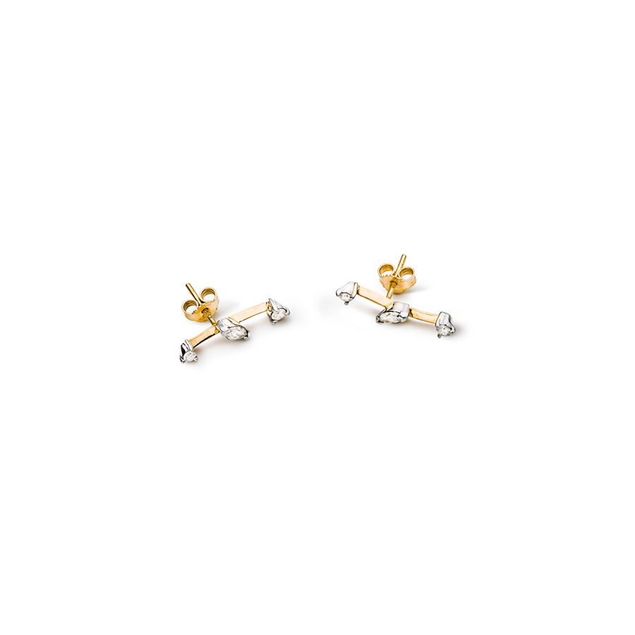 Yellow gold 'Lance' earrings BALANCE | OR LANCIA CORAU18G CT.0,28